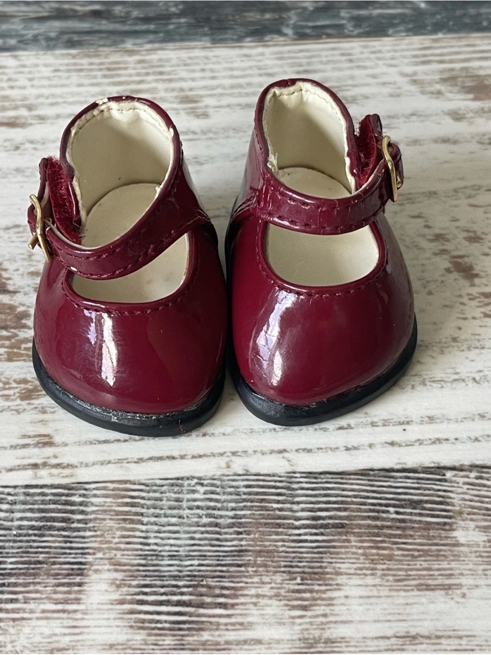 American Girl BITTY TWINS Doll Girl HOLIDAY Outfit - 15” Doll SHOES Only TLC